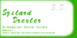 szilard drexler business card